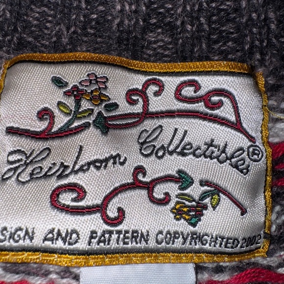 Heirloom Collectibles Women’s Large Nordic Zip Christmas Sweater Fair Isle - Picture 4 of 6